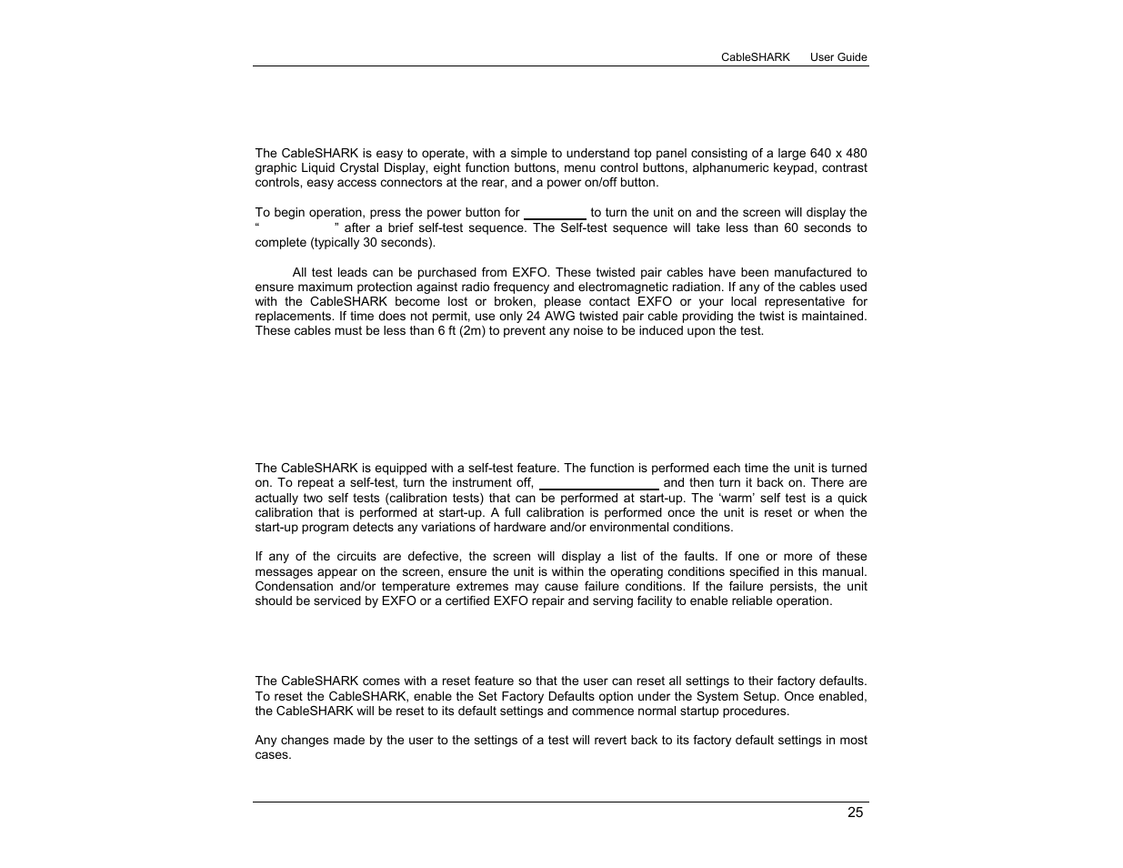 EXFO CableSHARK P3 VF/DSL Cable Qualifier User Manual | Page 37 / 321