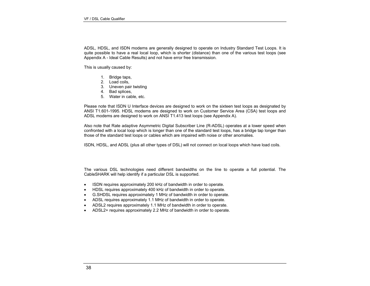 EXFO CableSHARK P3 VF/DSL Cable Qualifier User Manual | Page 50 / 321