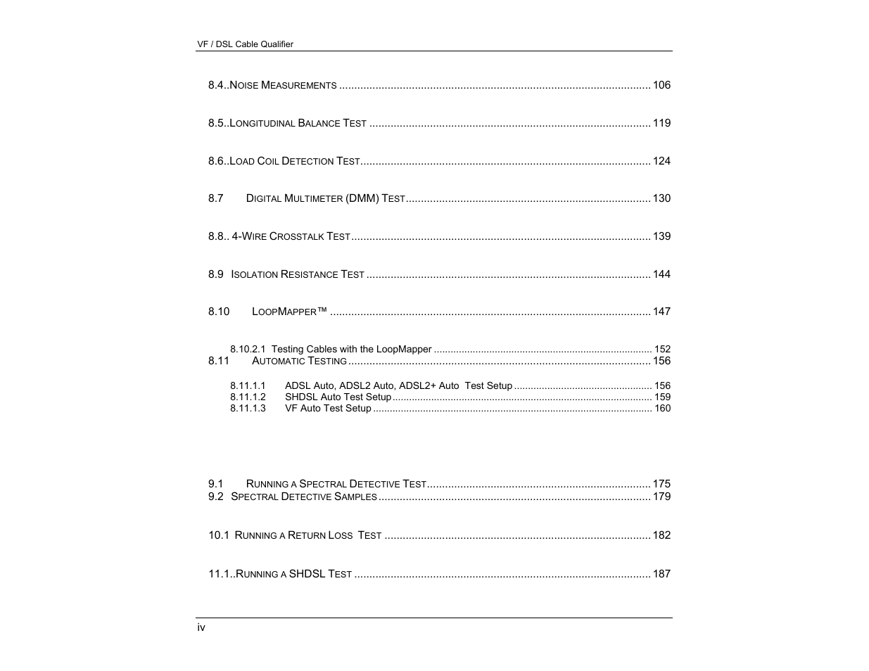 EXFO CableSHARK P3 VF/DSL Cable Qualifier User Manual | Page 6 / 321