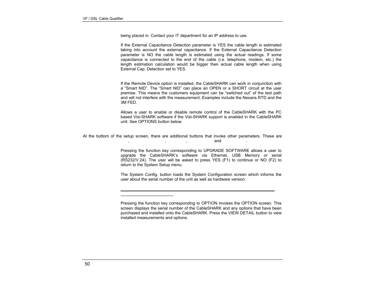 EXFO CableSHARK P3 VF/DSL Cable Qualifier User Manual | Page 62 / 321