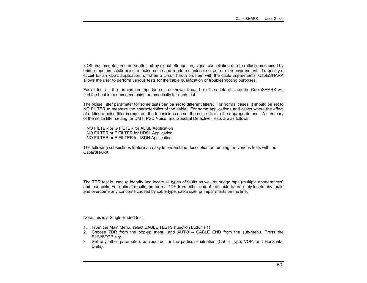 EXFO CableSHARK P3 VF/DSL Cable Qualifier User Manual | Page 65 / 321