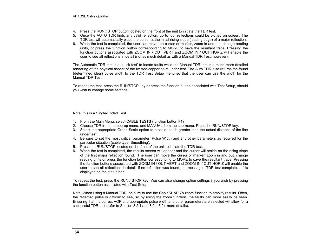 EXFO CableSHARK P3 VF/DSL Cable Qualifier User Manual | Page 66 / 321