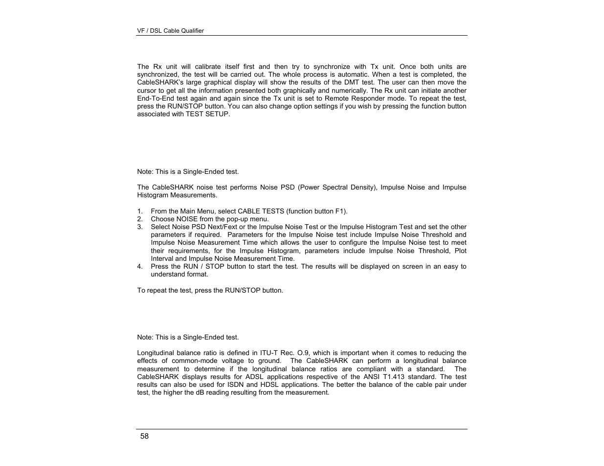 EXFO CableSHARK P3 VF/DSL Cable Qualifier User Manual | Page 70 / 321