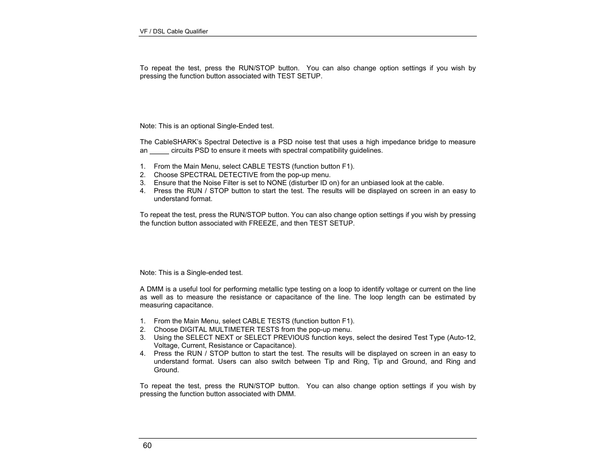 EXFO CableSHARK P3 VF/DSL Cable Qualifier User Manual | Page 72 / 321