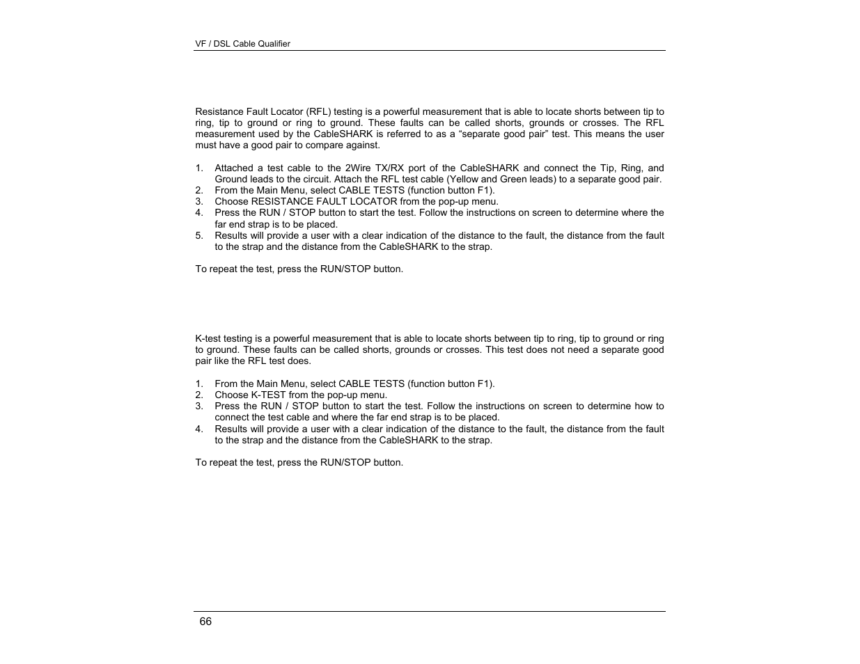 EXFO CableSHARK P3 VF/DSL Cable Qualifier User Manual | Page 78 / 321