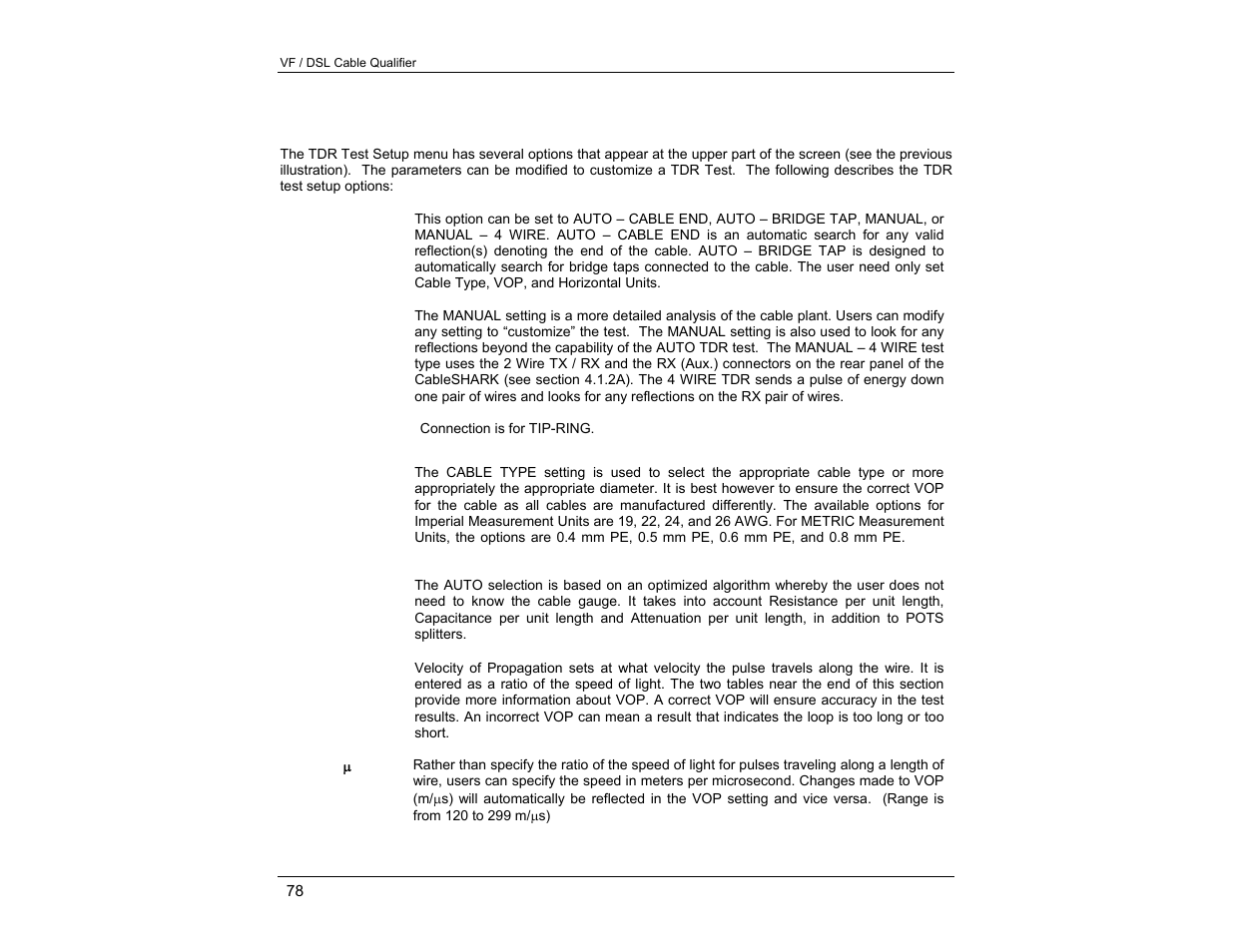 EXFO CableSHARK P3 VF/DSL Cable Qualifier User Manual | Page 90 / 321