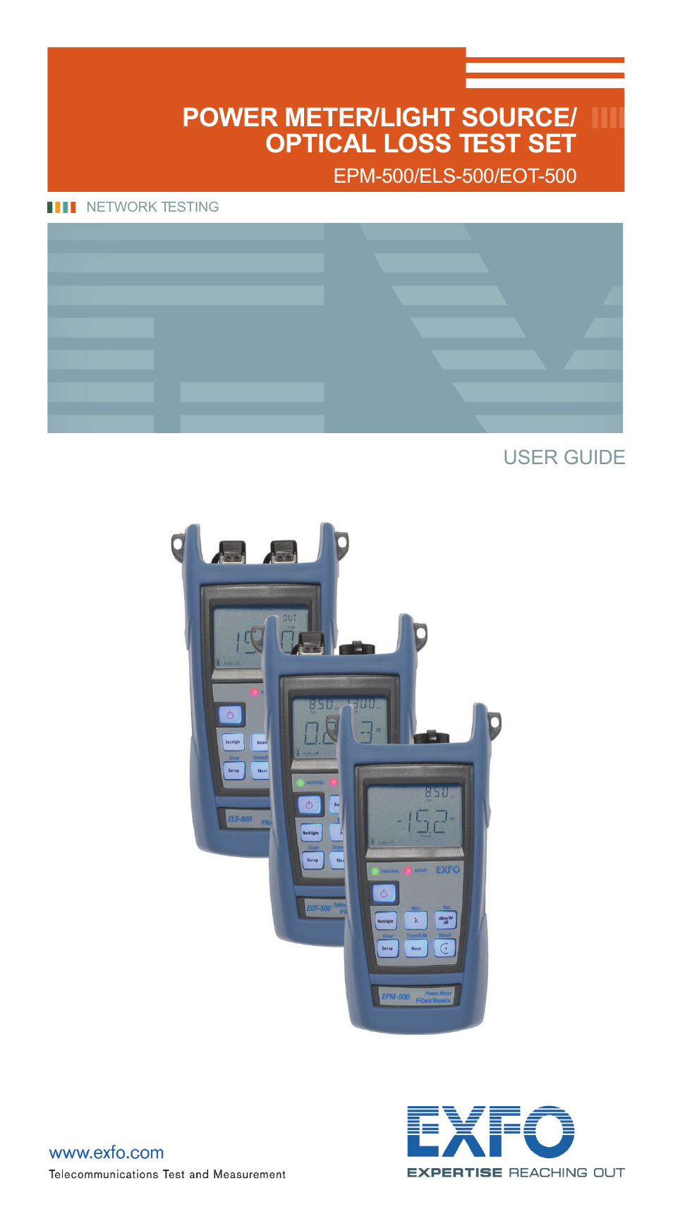 EXFO EPM-500 Power Meter User Manual | 45 pages