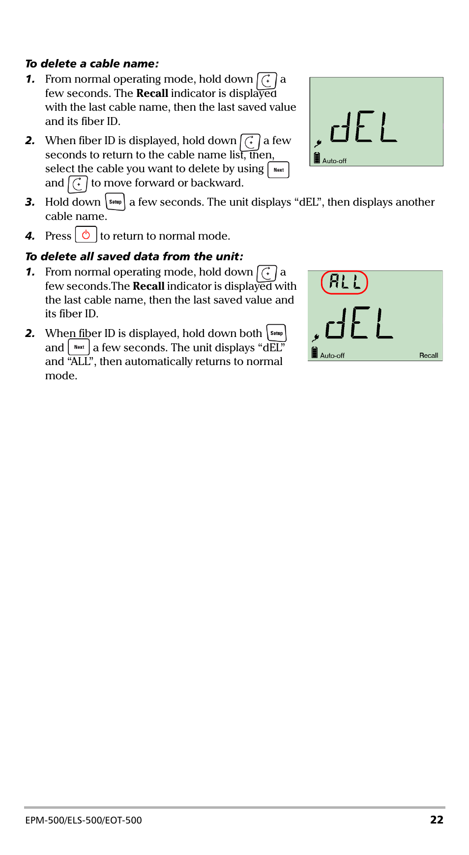 EXFO EPM-500 Power Meter User Manual | Page 27 / 45