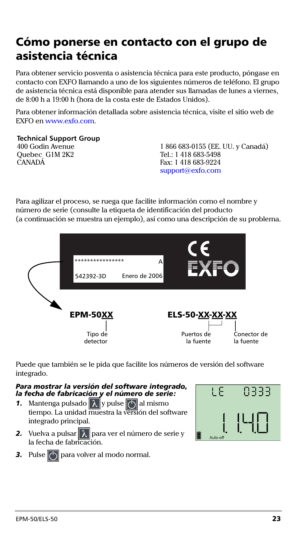 Epm-50xx, Els-50-xx-xx-xx | EXFO EPM-ELS-50 User Manual | Page 129 / 206