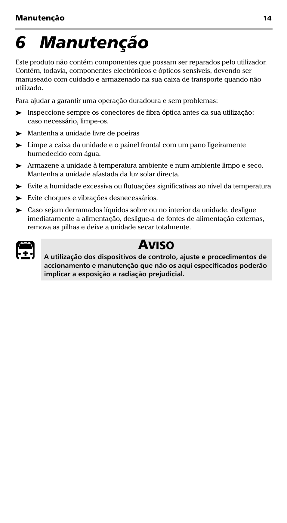 6 manutenção, Viso | EXFO EPM-ELS-50 User Manual | Page 154 / 206