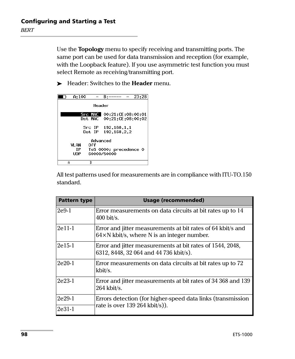 EXFO ETS-1000 User Manual | Page 106 / 173