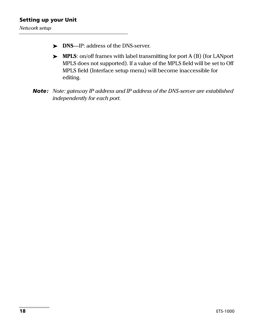 EXFO ETS-1000 User Manual | Page 26 / 173