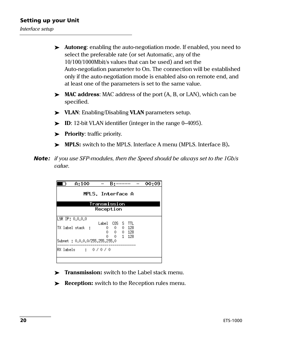 EXFO ETS-1000 User Manual | Page 28 / 173