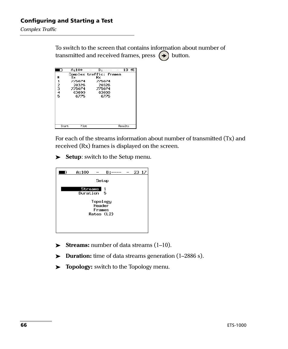 EXFO ETS-1000 User Manual | Page 74 / 173