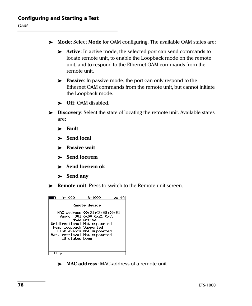 EXFO ETS-1000 User Manual | Page 86 / 173