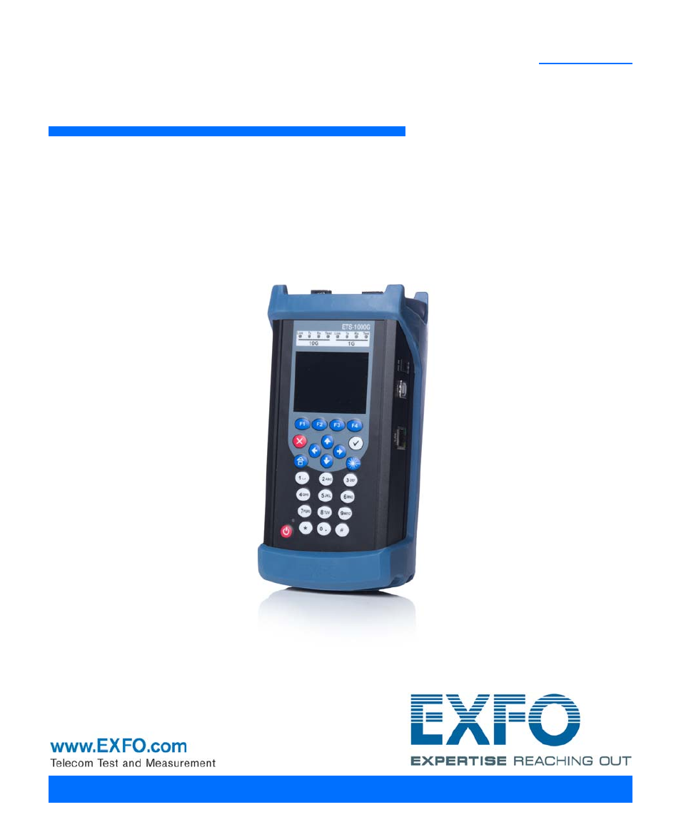 EXFO ETS-1000G User Manual | 195 pages