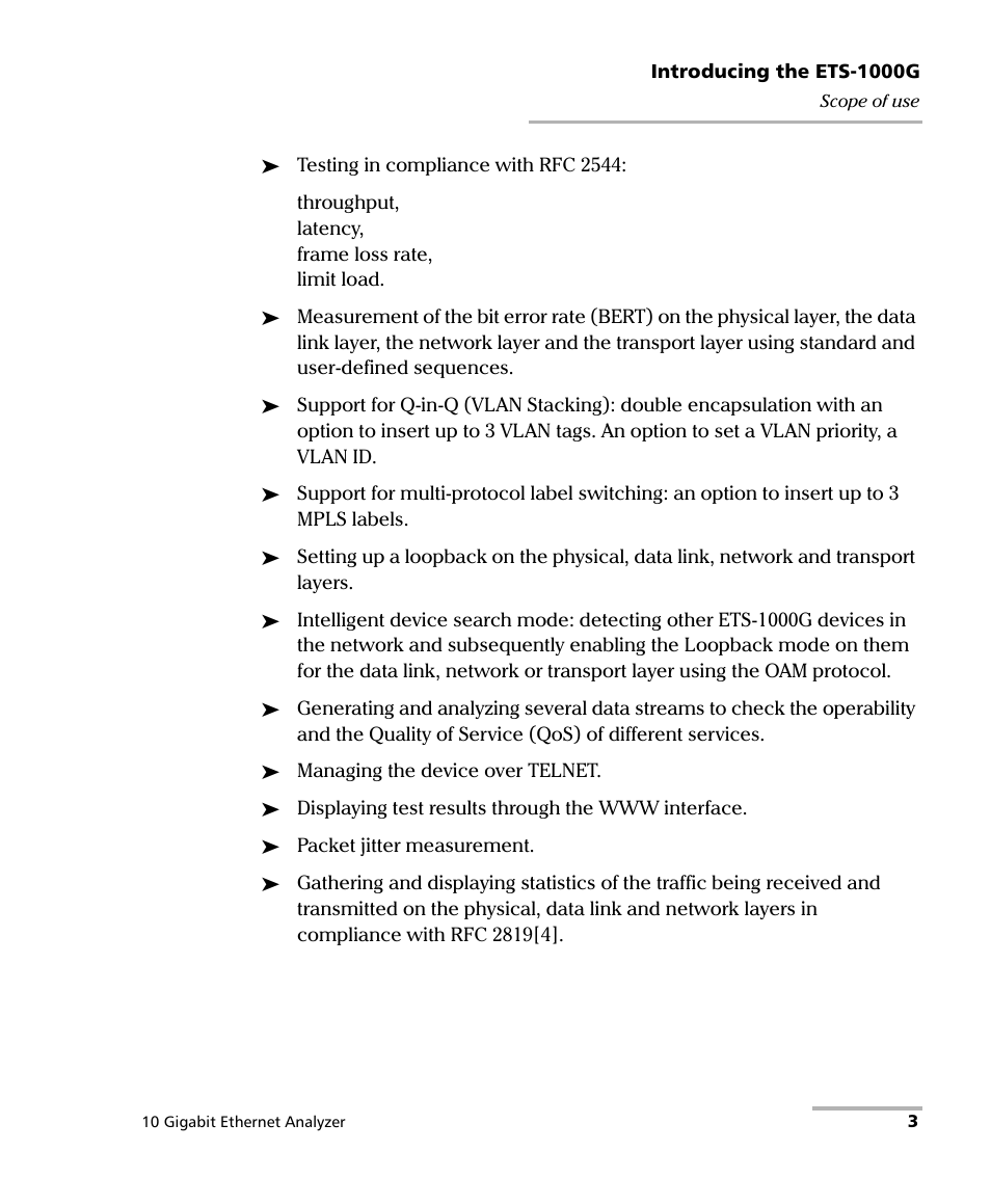 EXFO ETS-1000G User Manual | Page 13 / 195