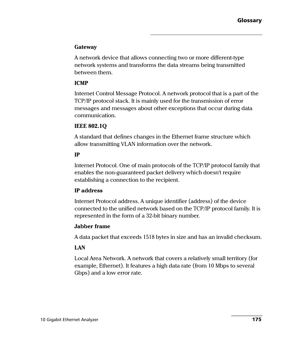 EXFO ETS-1000G User Manual | Page 185 / 195