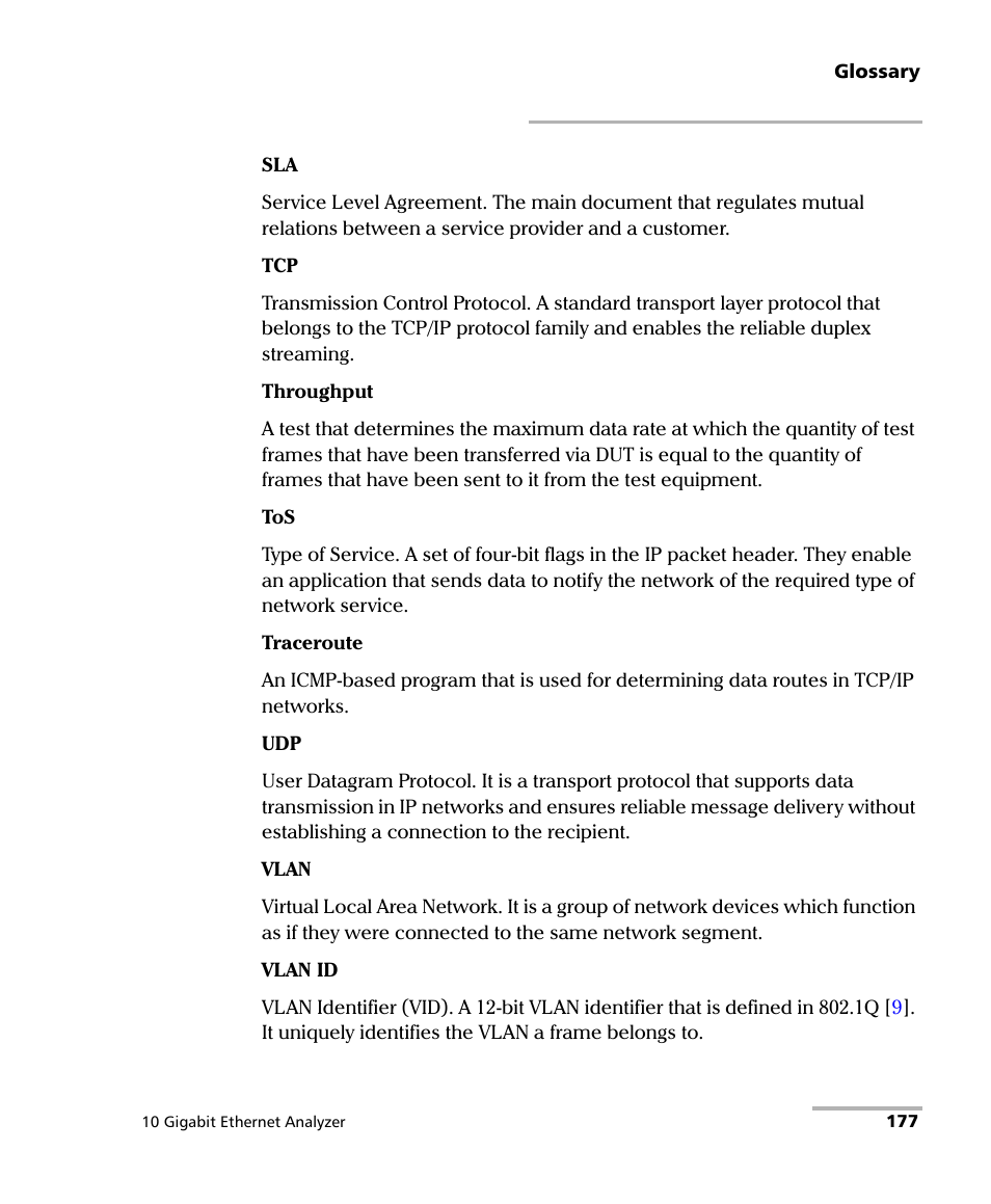 EXFO ETS-1000G User Manual | Page 187 / 195