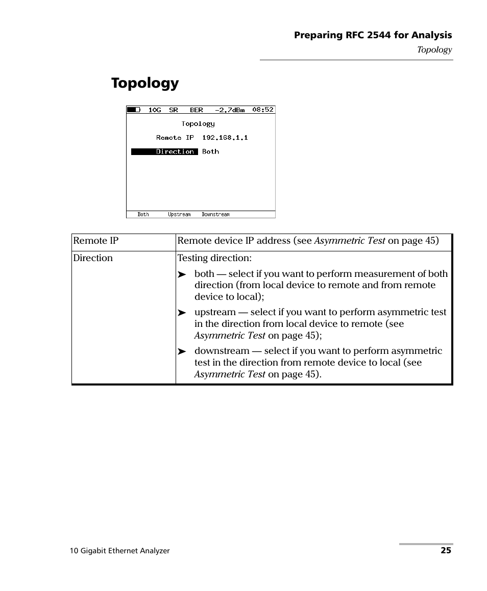 Topology | EXFO ETS-1000G User Manual | Page 35 / 195