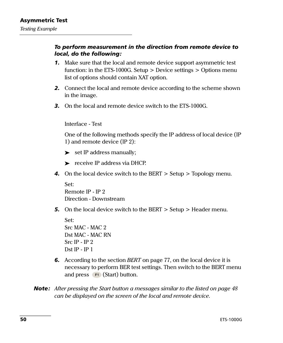 EXFO ETS-1000G User Manual | Page 60 / 195