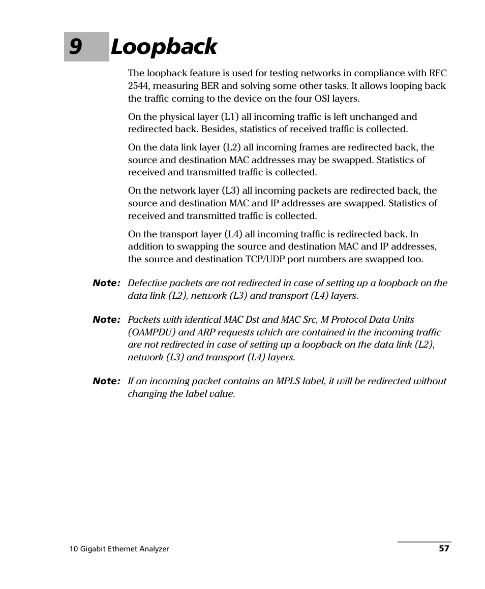9 loopback, 9loopback | EXFO ETS-1000G User Manual | Page 67 / 195