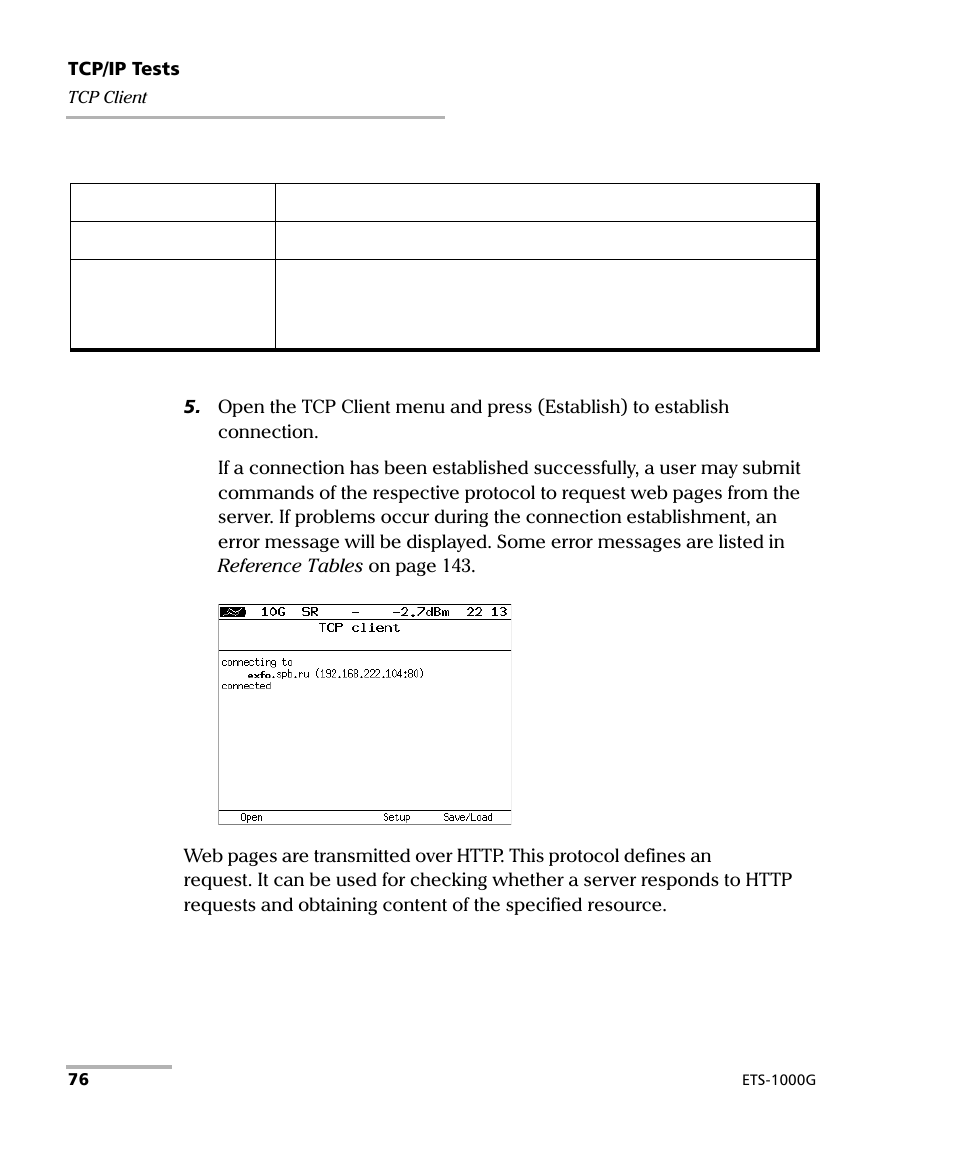 EXFO ETS-1000G User Manual | Page 86 / 195