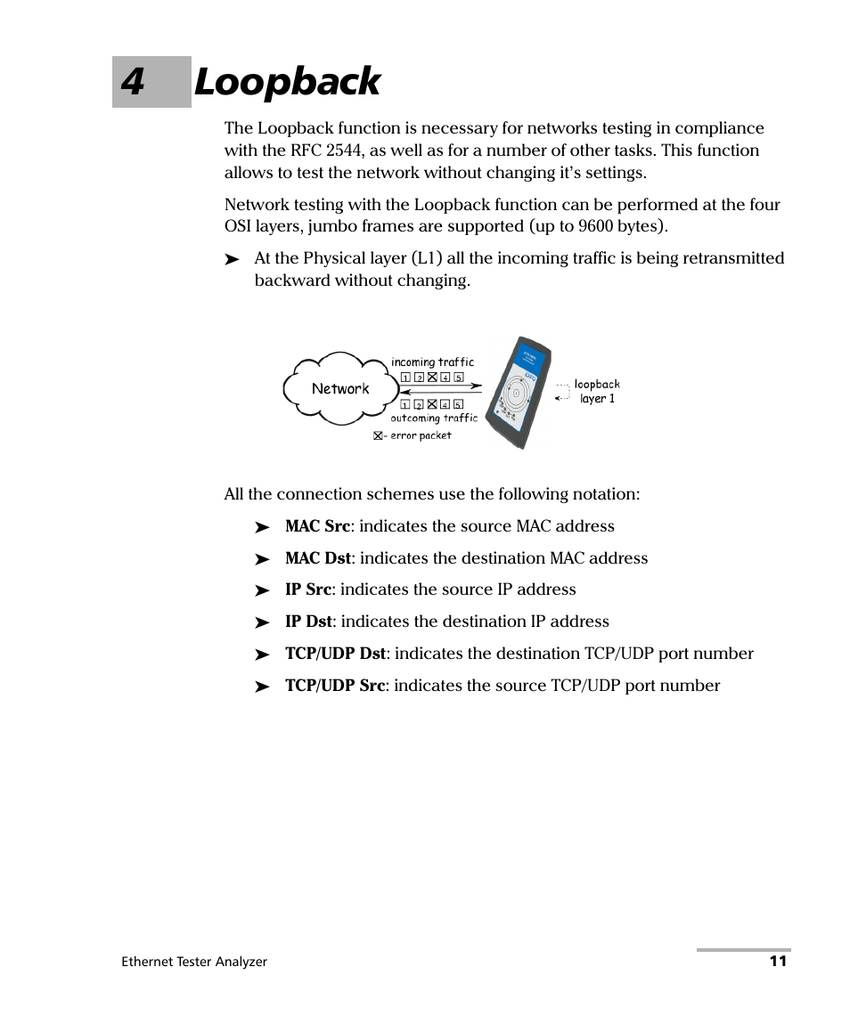 4 loopback, 4loopback | EXFO ETS-1000L User Manual | Page 17 / 47