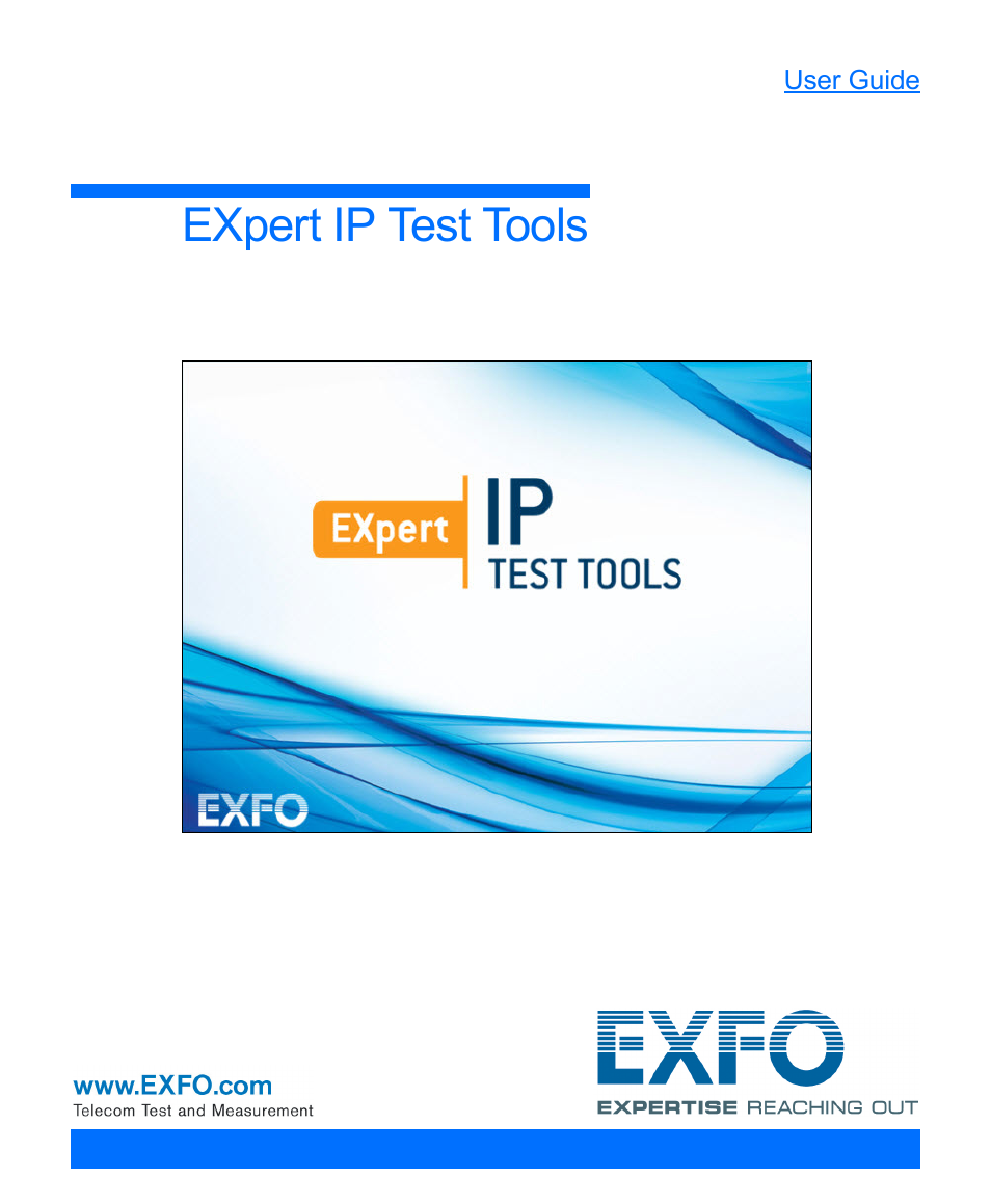 EXFO EXpert IP Test Tools User Manual | 62 pages