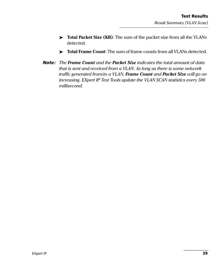 EXFO EXpert IP Test Tools User Manual | Page 45 / 62
