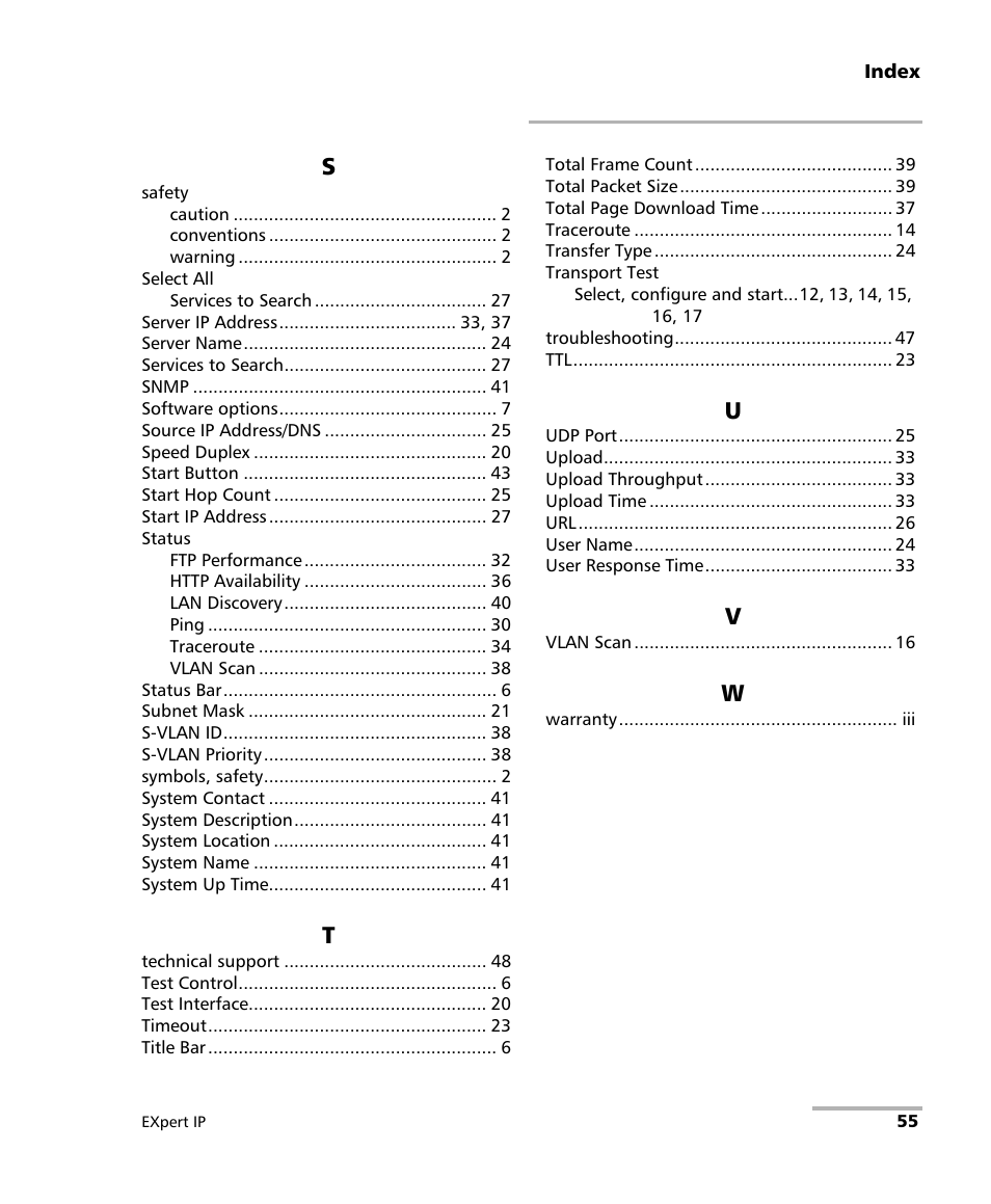 EXFO EXpert IP Test Tools User Manual | Page 61 / 62