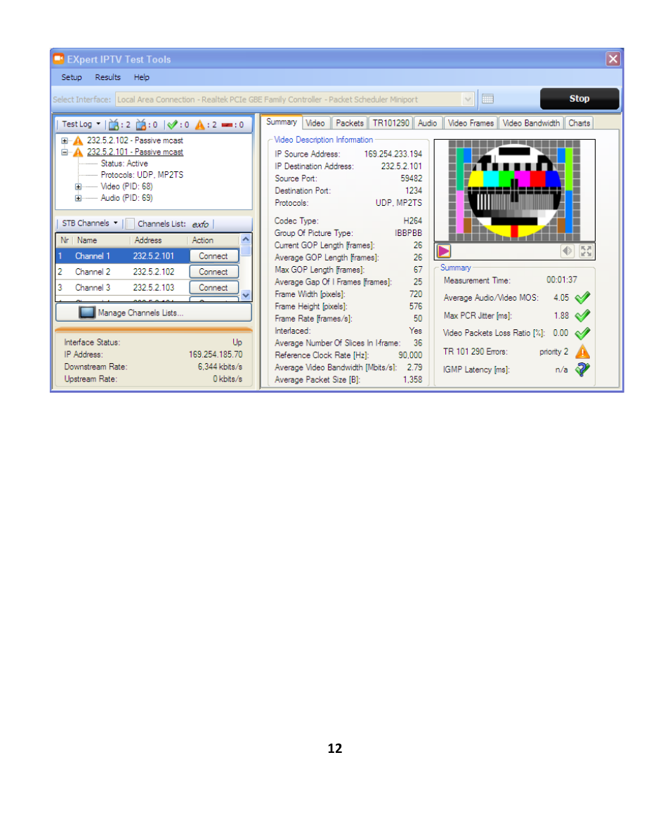 EXFO EXpert IPTV Test Tools (FTB-1 / 2 Pro) User Manual | Page 12 / 82
