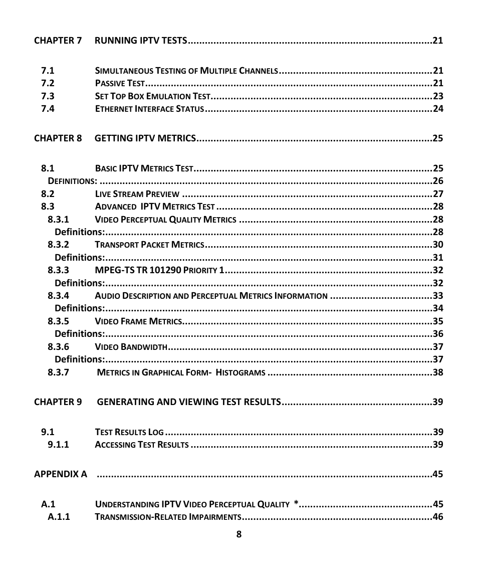 EXFO EXpert IPTV Test Tools (FTB-1 / 2 Pro) User Manual | Page 8 / 82