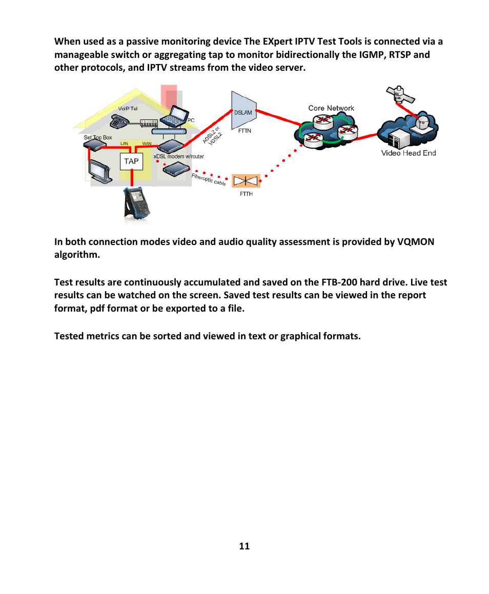 EXFO EXpert IPTV Test Tools (FTB-200v2) User Manual | Page 11 / 82