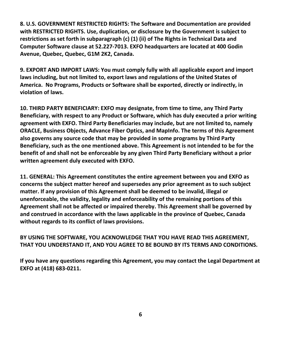 EXFO EXpert IPTV Test Tools (FTB-200v2) User Manual | Page 6 / 82