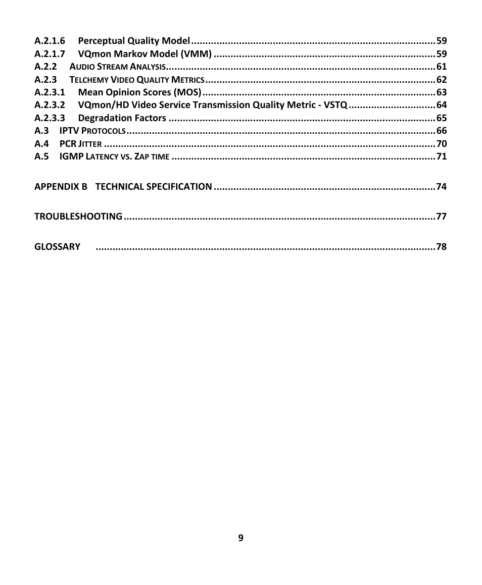 EXFO EXpert IPTV Test Tools (FTB-200v2) User Manual | Page 9 / 82