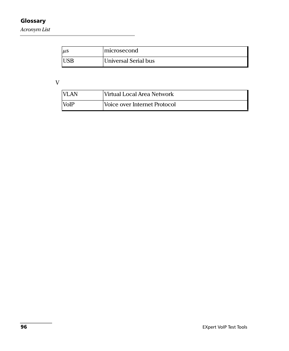 EXFO EXpert VoIP Test Tools User Manual | Page 102 / 107