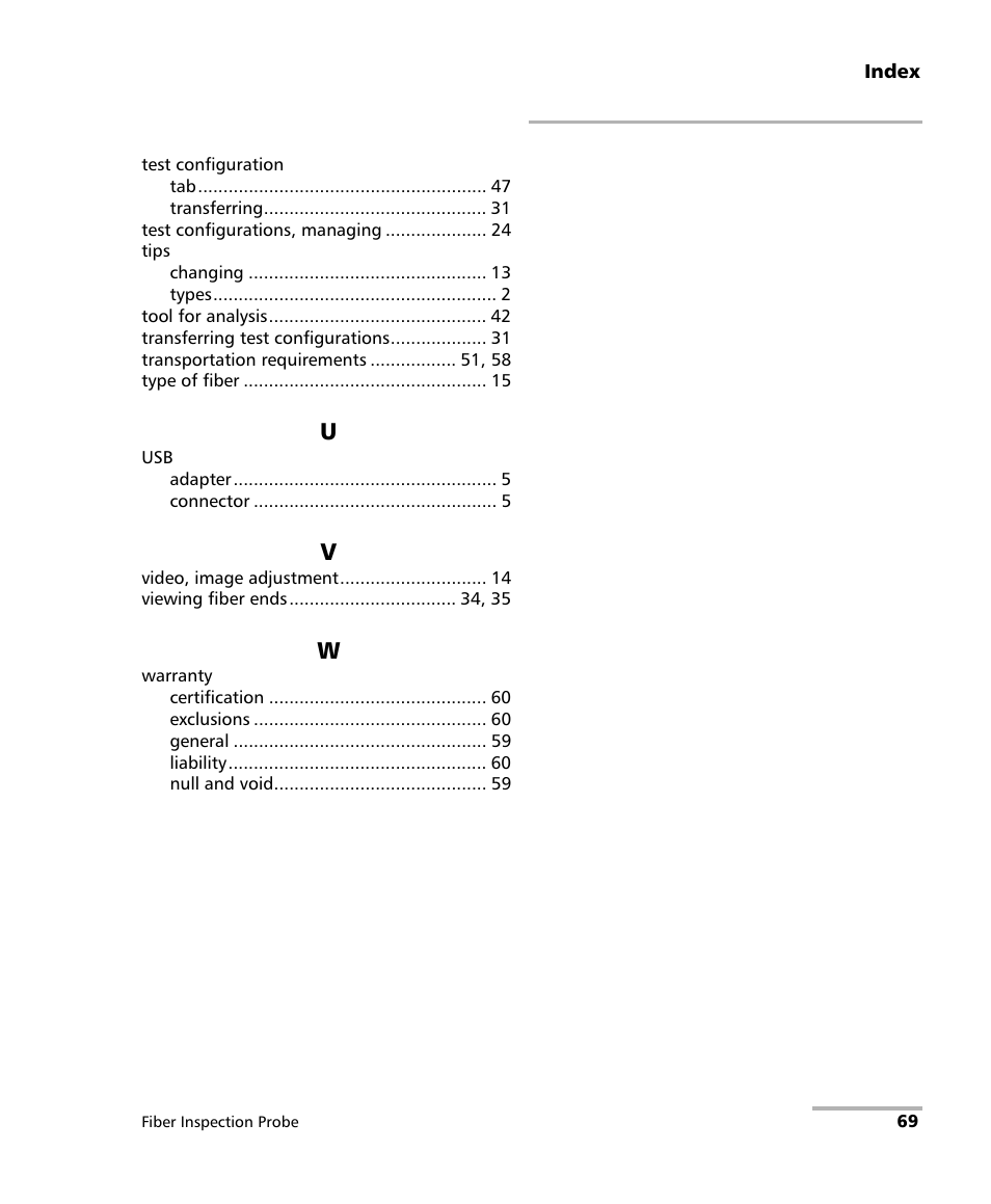 EXFO FIP-400 Fiber Inspection Probe and ConnectorMax User Manual | Page 75 / 78