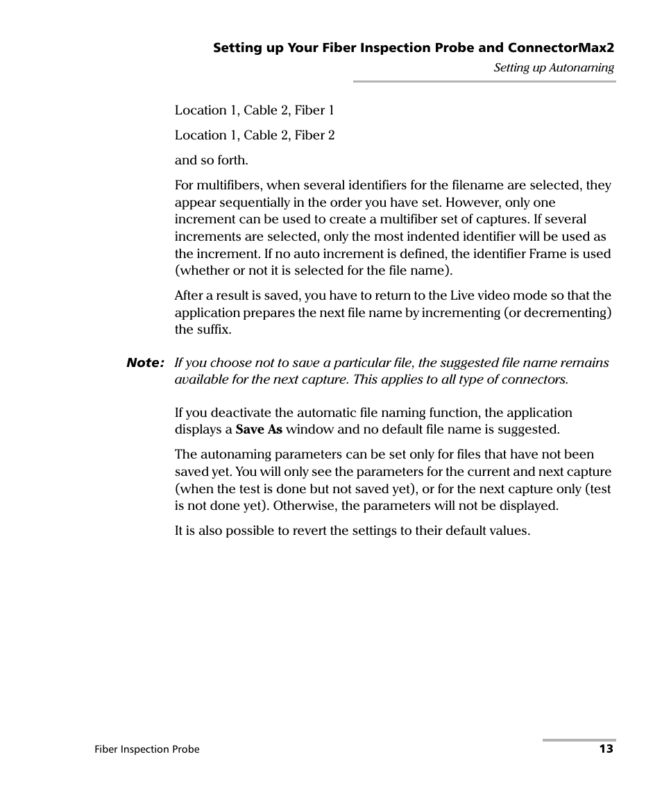 EXFO FIP-400B Fiber Inspection Probe and ConnectorMax2 User Manual | Page 19 / 111