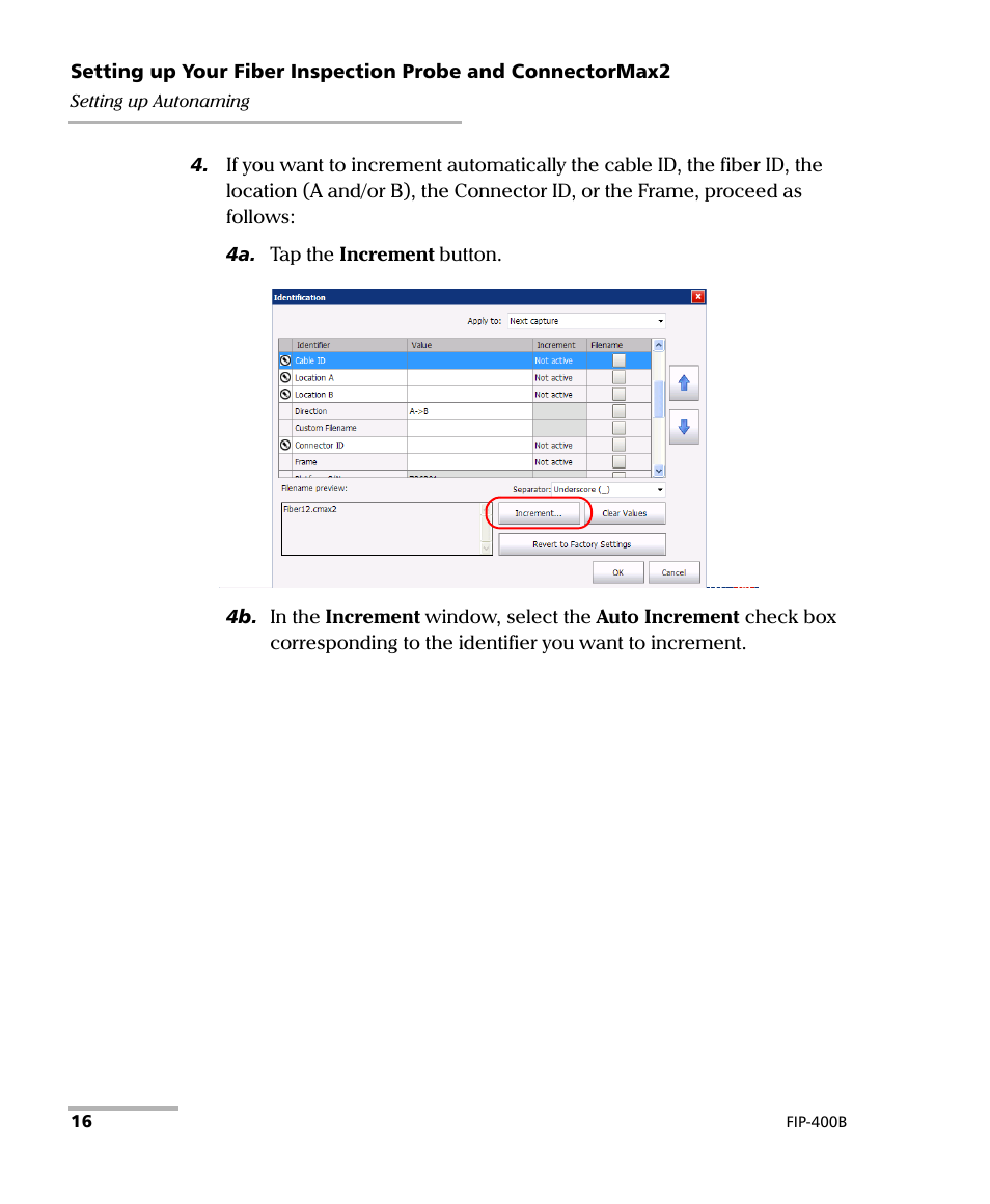 EXFO FIP-400B Fiber Inspection Probe and ConnectorMax2 User Manual | Page 22 / 111