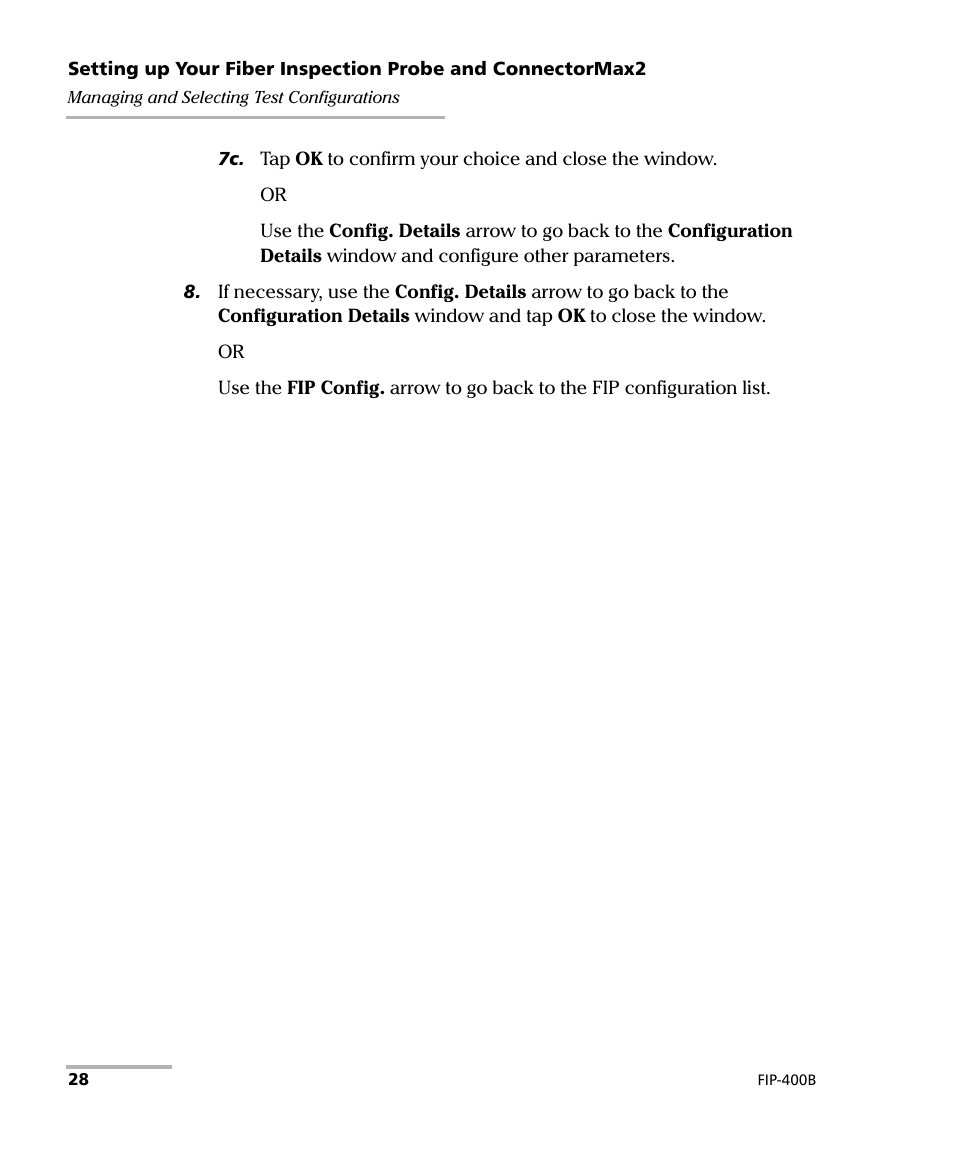 EXFO FIP-400B Fiber Inspection Probe and ConnectorMax2 User Manual | Page 34 / 111