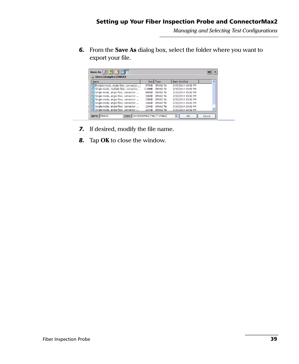 EXFO FIP-400B Fiber Inspection Probe and ConnectorMax2 User Manual | Page 45 / 111