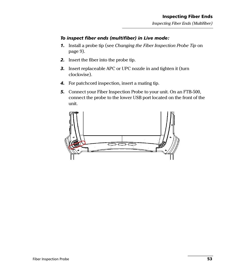 EXFO FIP-400B Fiber Inspection Probe and ConnectorMax2 User Manual | Page 59 / 111
