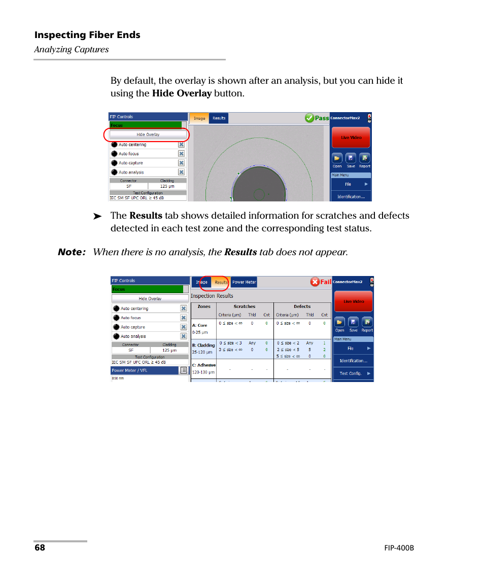 EXFO FIP-400B Fiber Inspection Probe and ConnectorMax2 User Manual | Page 74 / 111