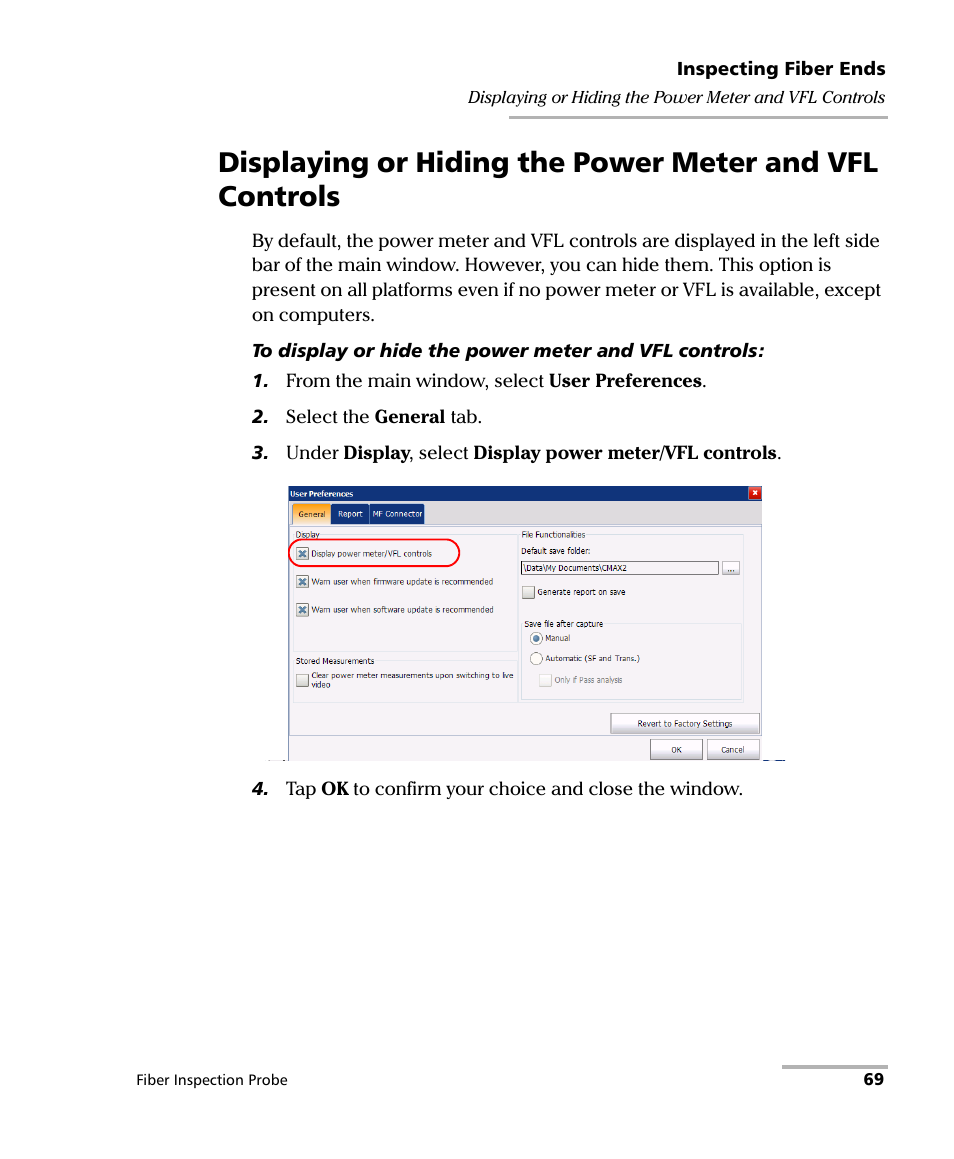 EXFO FIP-400B Fiber Inspection Probe and ConnectorMax2 User Manual | Page 75 / 111