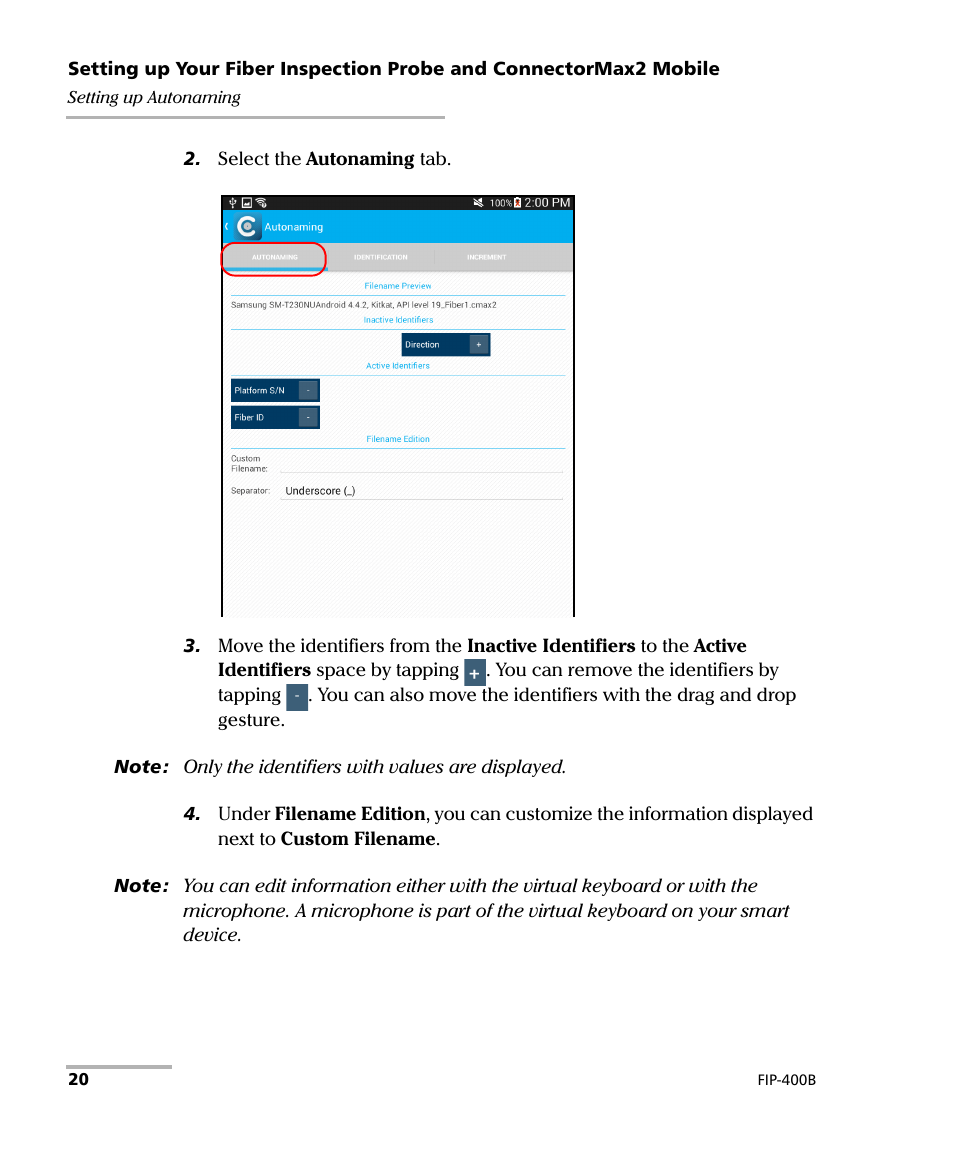 EXFO FIP-425B/435B Fiber Inspection Probe and ConnectorMax2 Mobile User Manual | Page 28 / 103