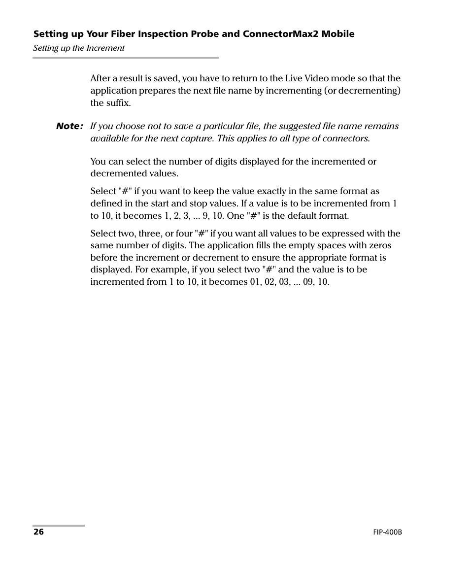 EXFO FIP-425B/435B Fiber Inspection Probe and ConnectorMax2 Mobile User Manual | Page 34 / 103