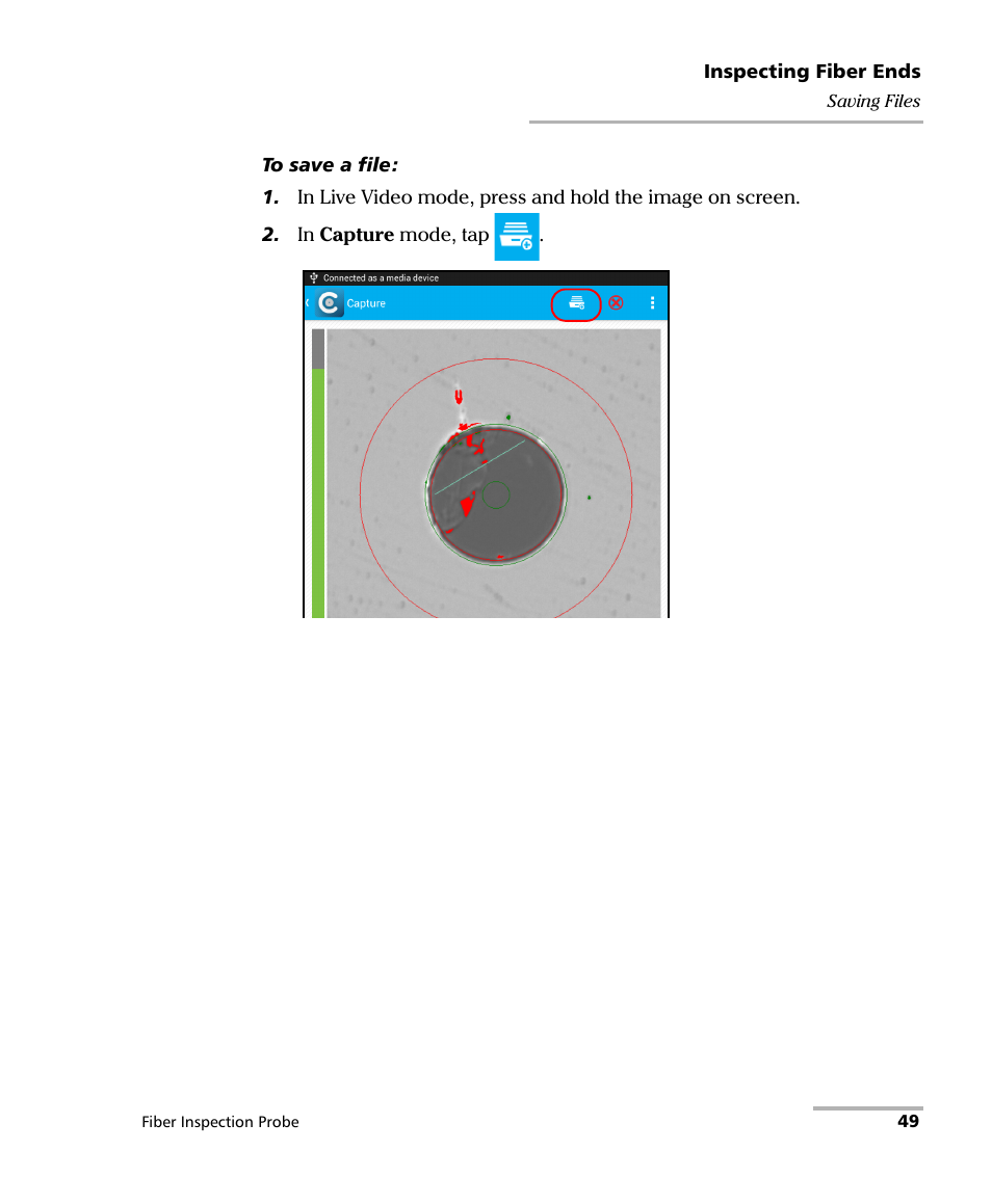 EXFO FIP-425B/435B Fiber Inspection Probe and ConnectorMax2 Mobile User Manual | Page 57 / 103