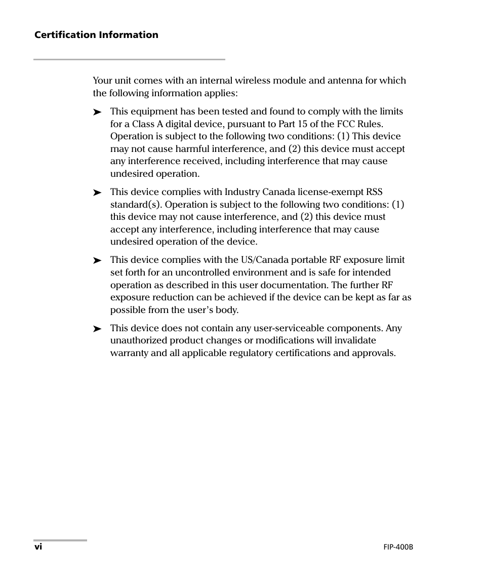 EXFO FIP-425B/435B Fiber Inspection Probe and ConnectorMax2 Mobile User Manual | Page 6 / 103