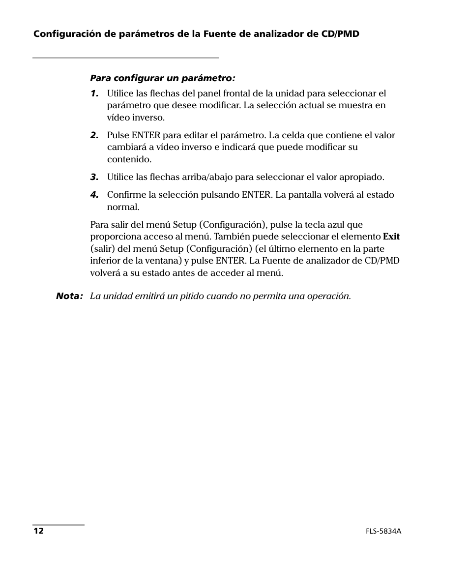 EXFO FLS-5800 CD/PMD Analyzer Source User Manual | Page 18 / 106